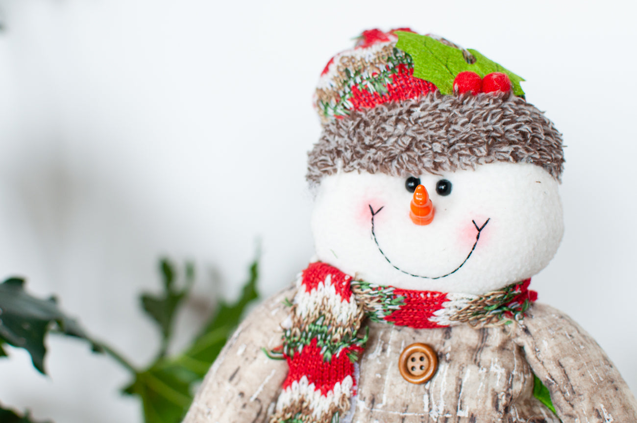 Papá Noel y Muñeco de Nieve Patas retráctiles