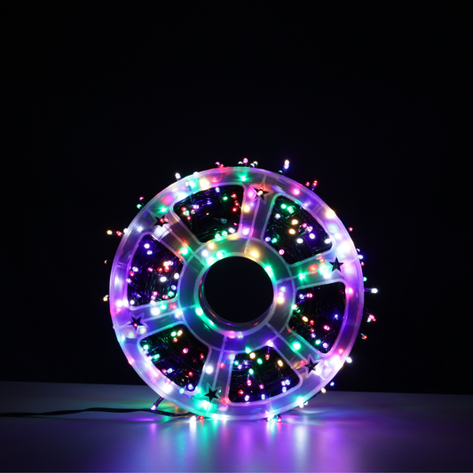 Extensión de 1.000 Luces LED Fija con Carrete – 100 Metros