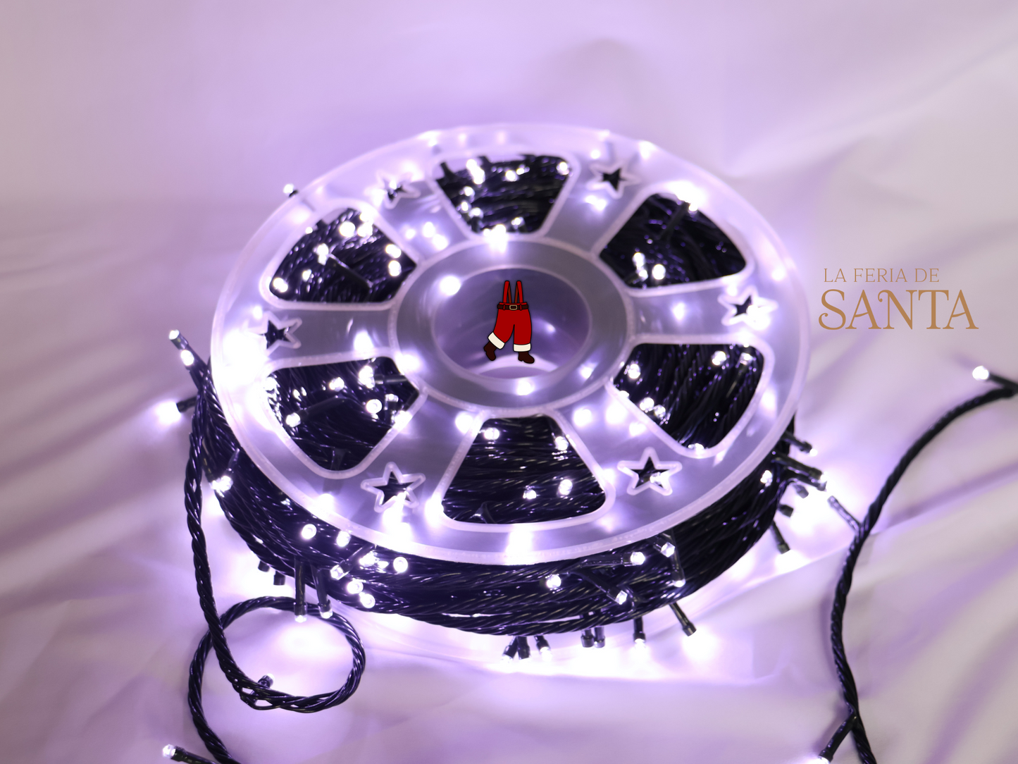 Extensión de 500 Luces LED con Carrete – 50 Metros