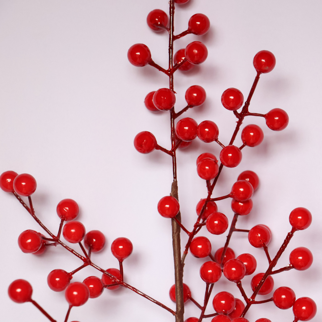 Rama 72cm con 12 Ramitos Cereza - Cherry