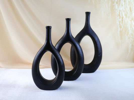 Set de Jarrones Esencia Negro