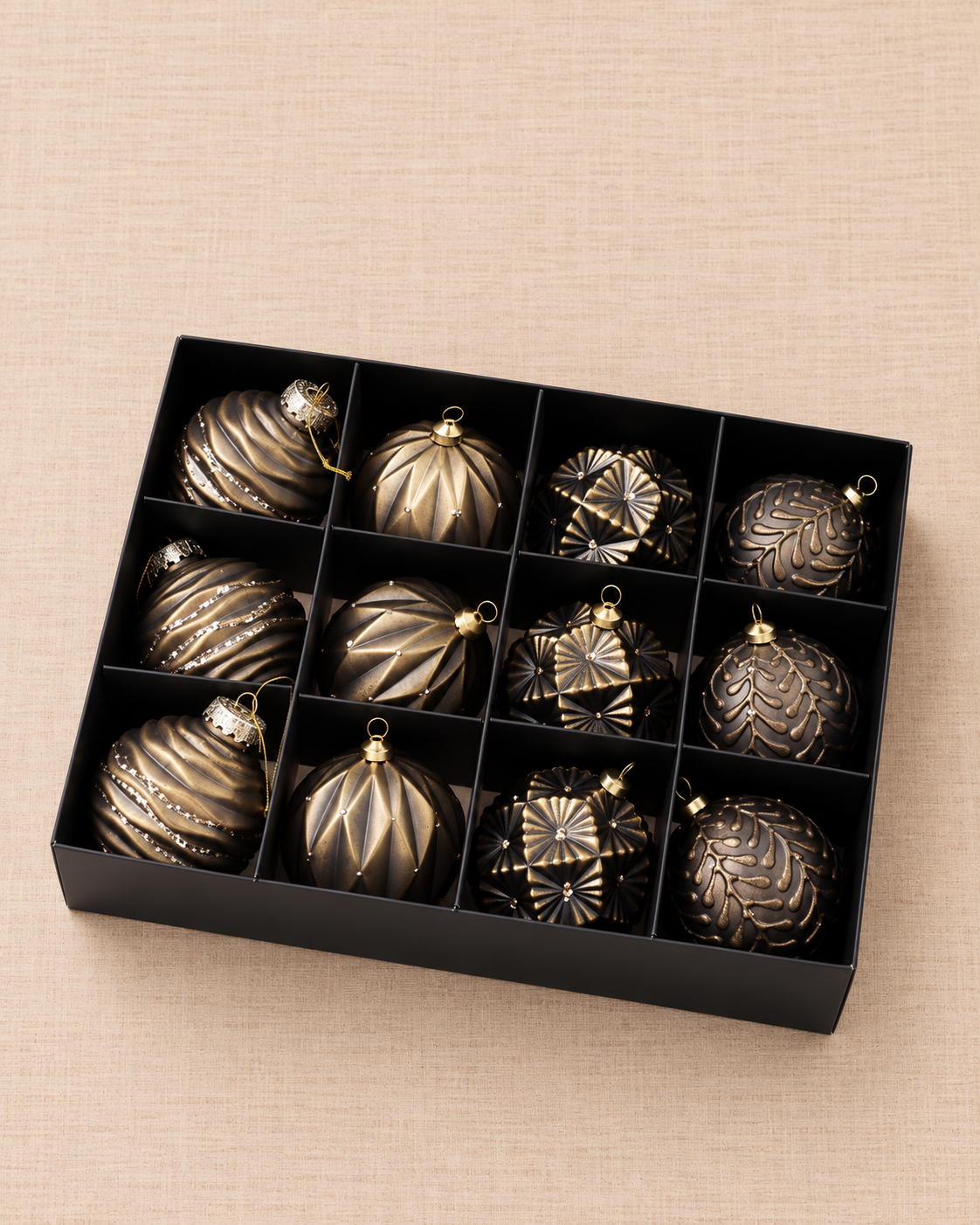 Set de Esferas Atelier — Cobre 12 unid