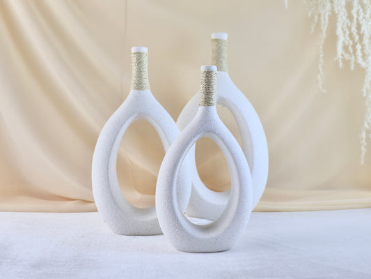 Set de Jarrones Esencia Blanco