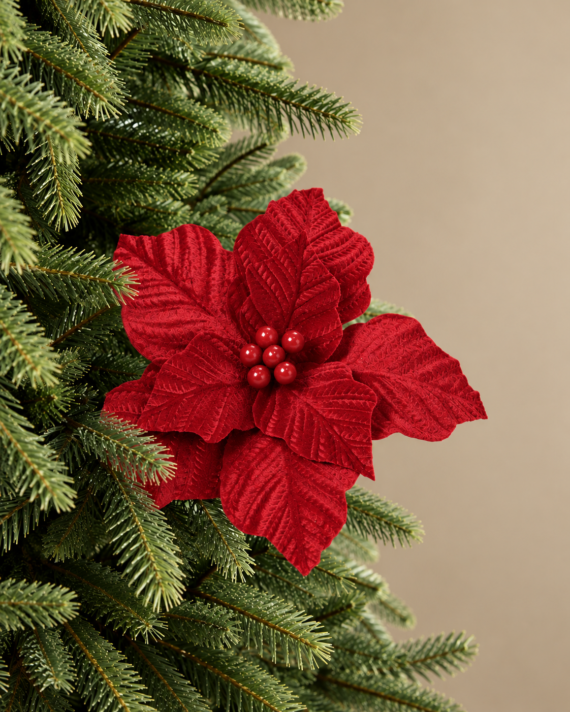 Poinsetia Velvet Roja - HD26-298