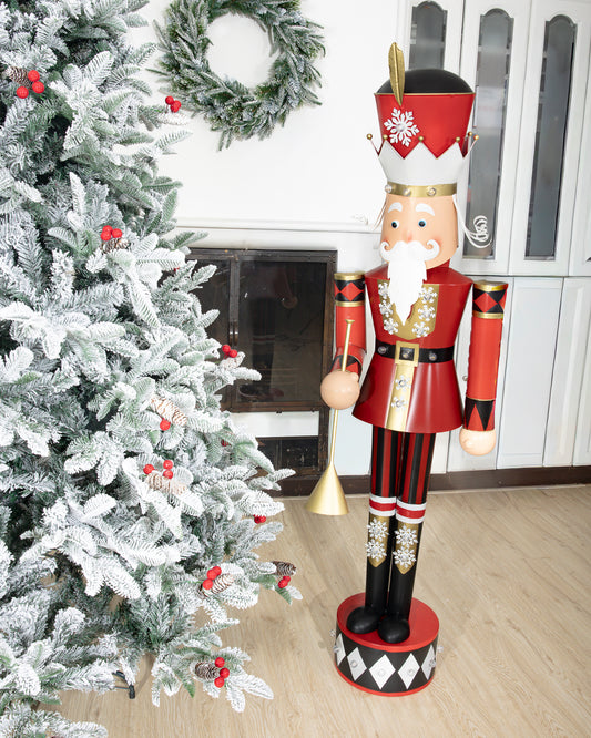 Cascanueces Estelar en Latón con Luz – 154 cm