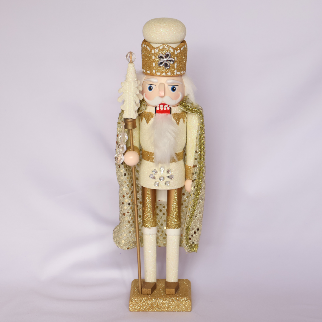 Cascanueces 36cm Crema Dorado