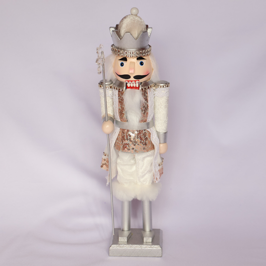 Cascanueces 36cm Plata Blanco