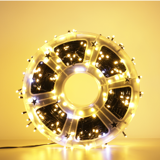 Extensión de 500 Luces LED Flash con Carrete – 50 Metros