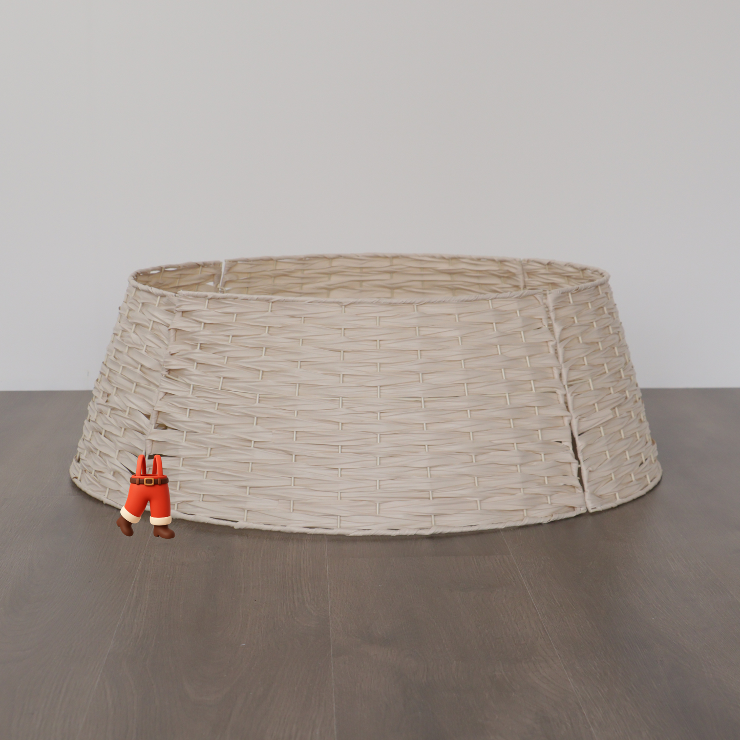 Cubre Base Mimbre Beige