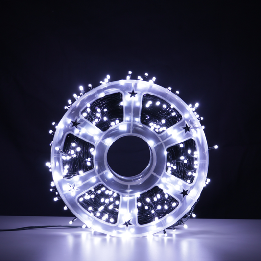 Extensión de 1.000 Luces LED Fija con Carrete – 100 Metros