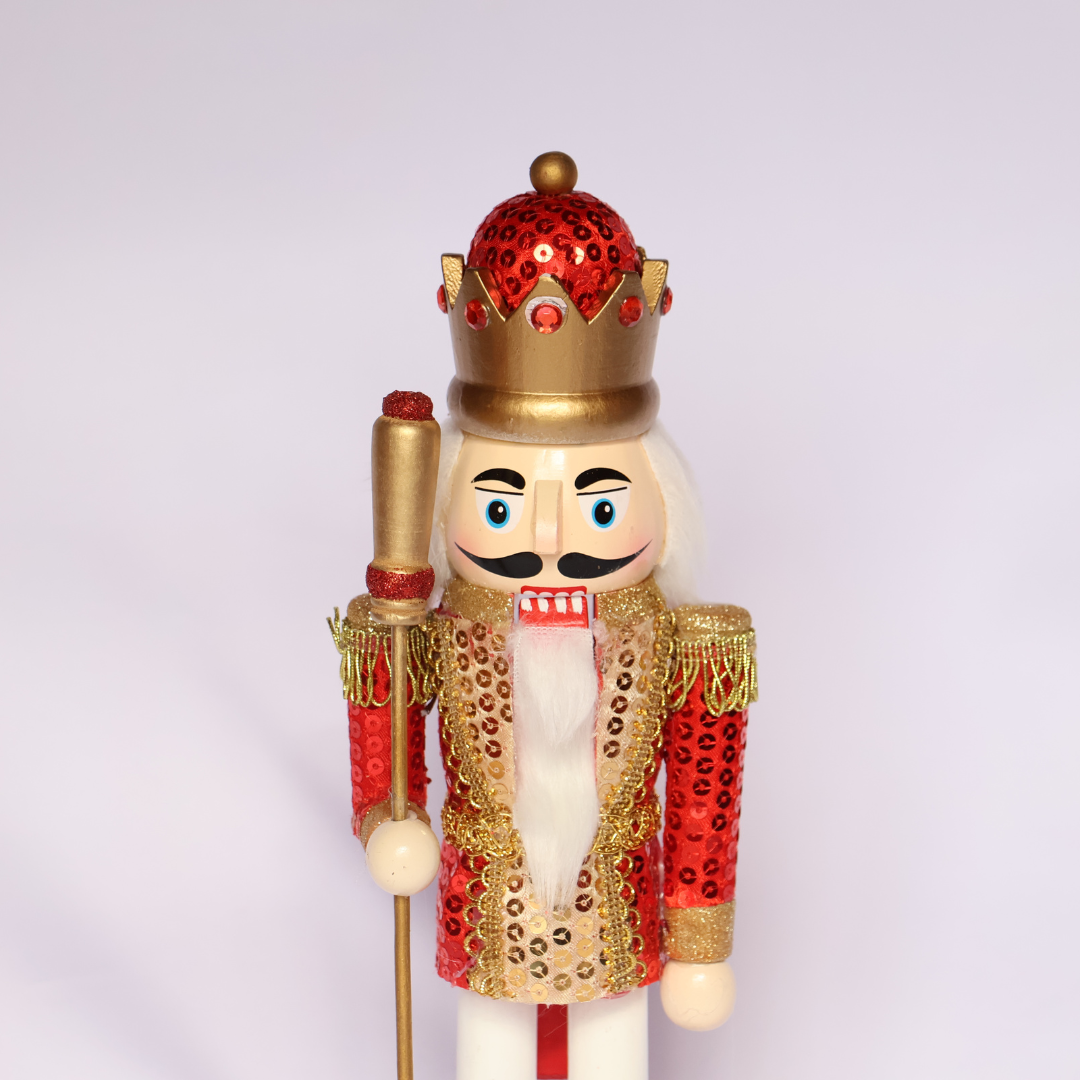 Cascanueces 36cm Rojo Dorado