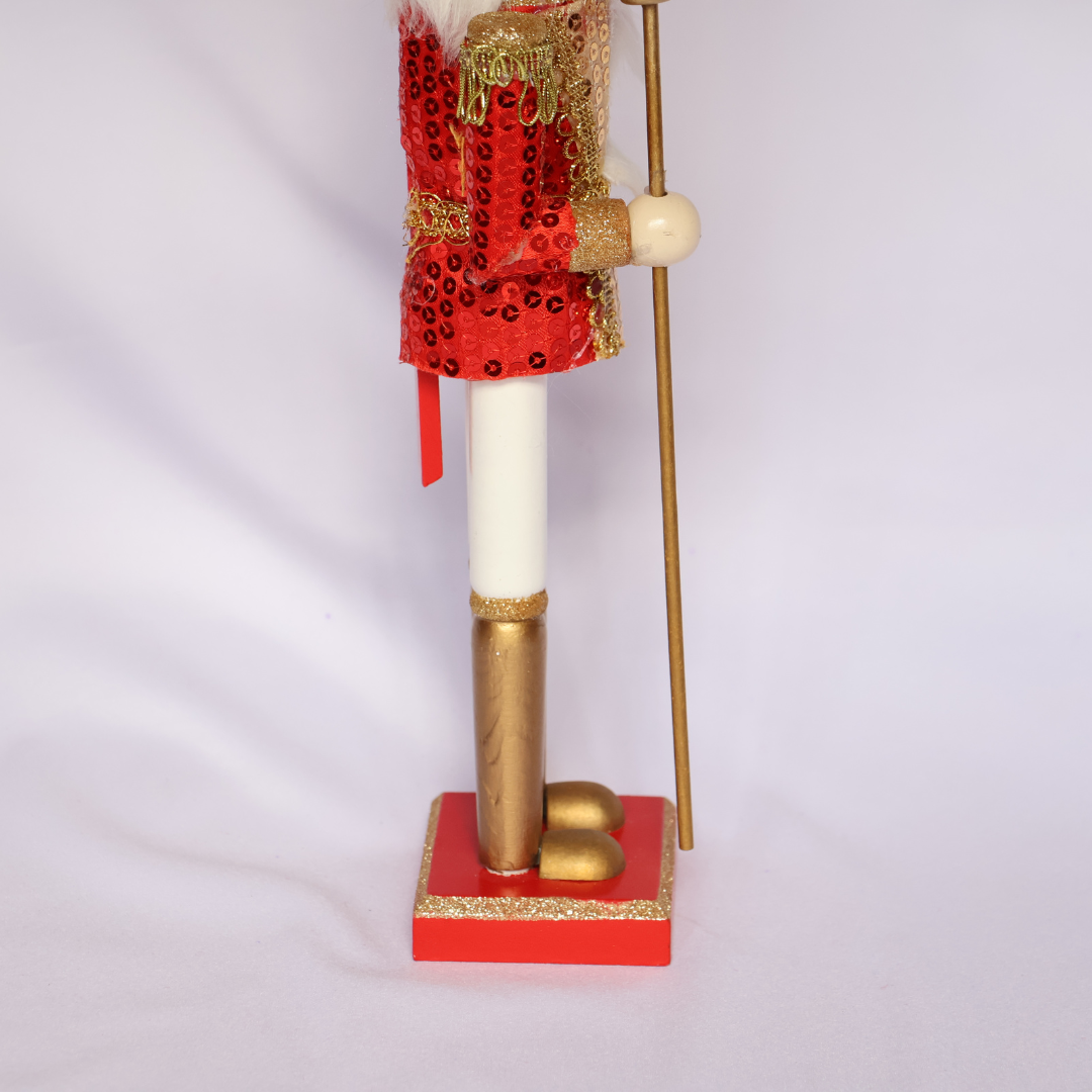 Cascanueces 36cm Rojo Dorado