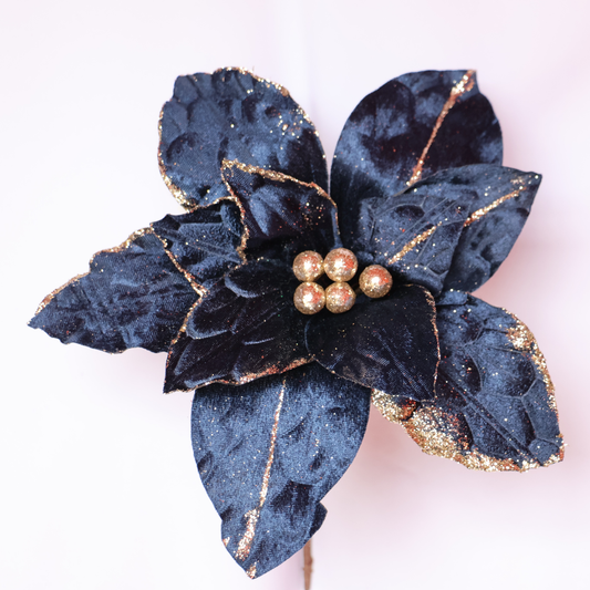 Poinsettia Azul Oscuro — 28 cm (12 pétalos) 2025-55