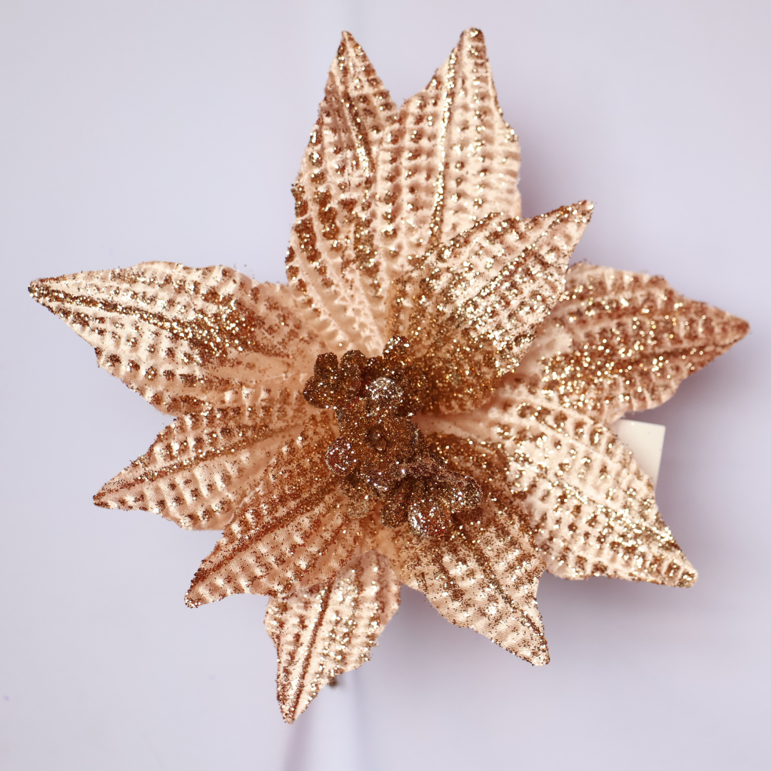 Poinsettia Bronce — 25 cm (10 pétalos) LY25-140