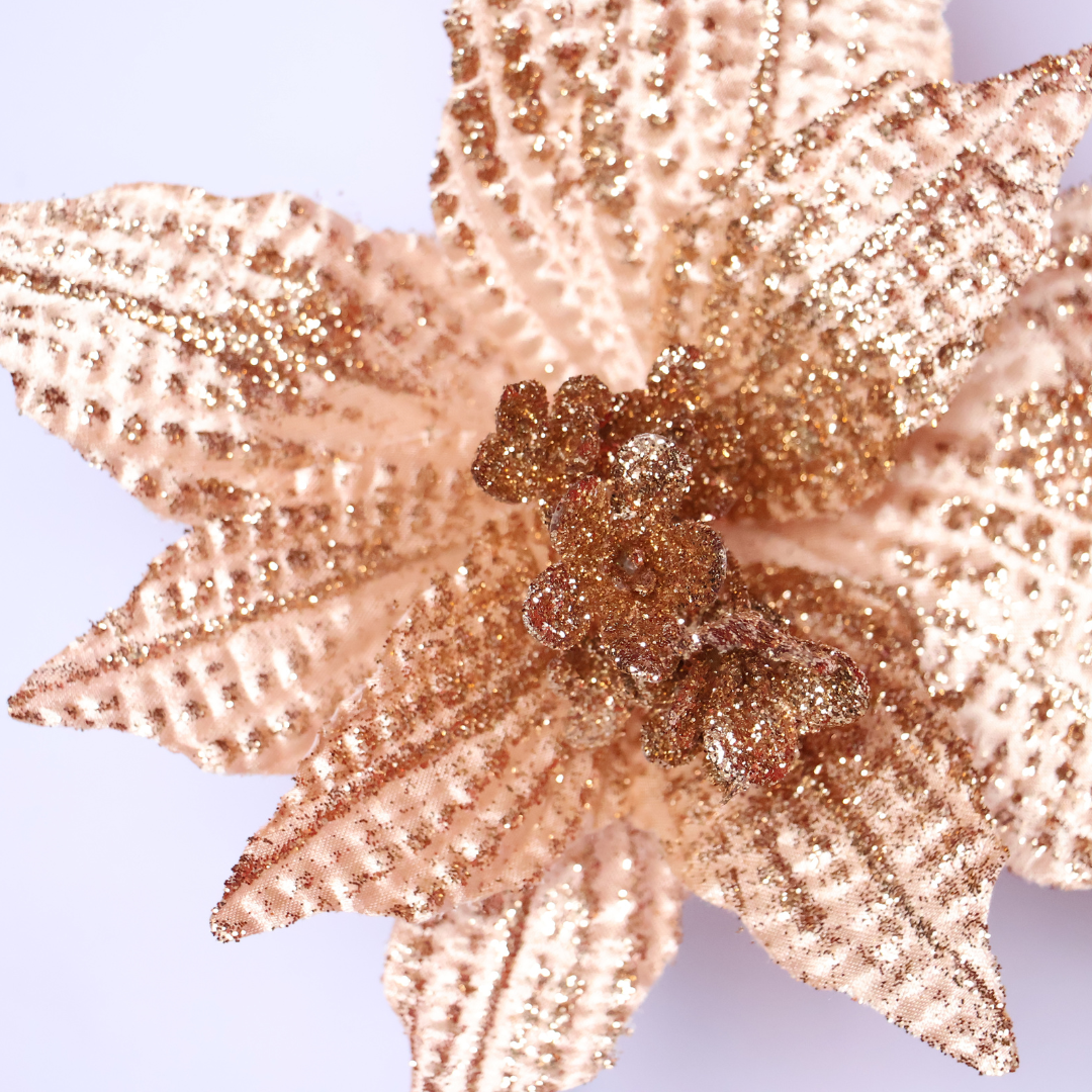 Poinsettia Bronce — 25 cm (10 pétalos) LY25-140