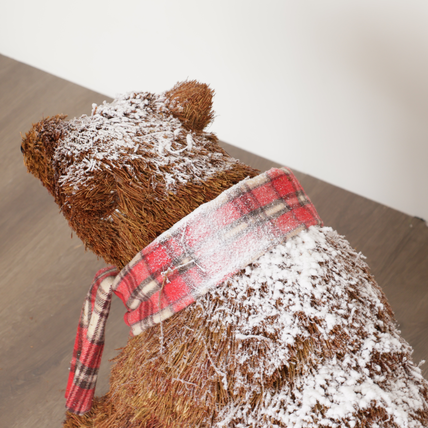 Oso en Fibra de Coco Nevado
