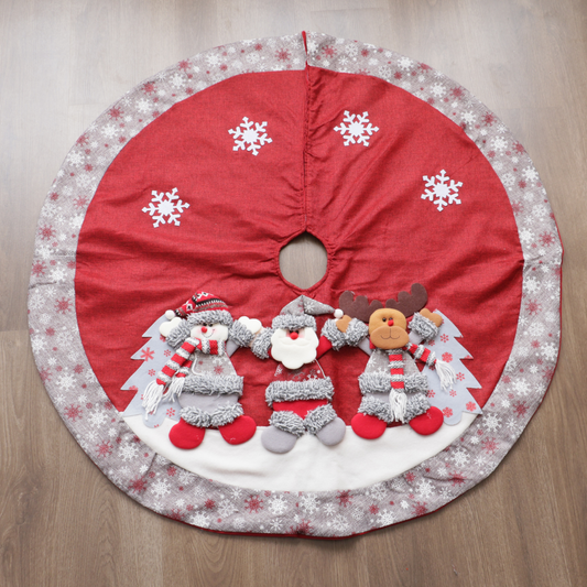 Pie de Árbol con Figuras Borde Plata