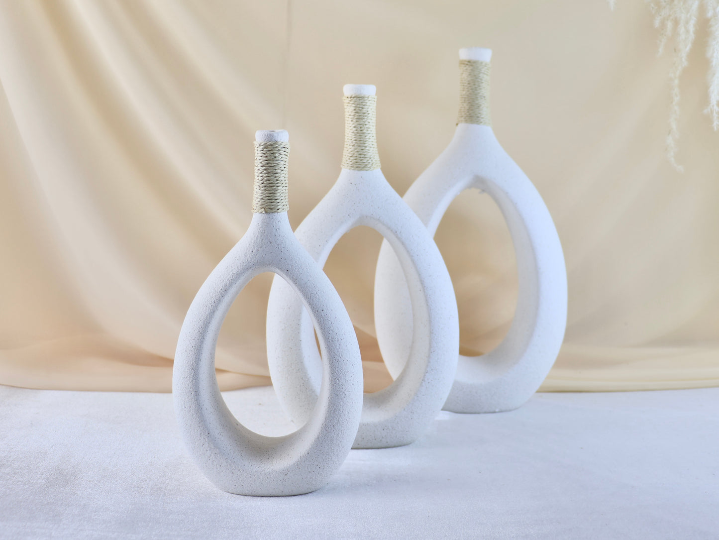 Set de Jarrones Esencia Blanco