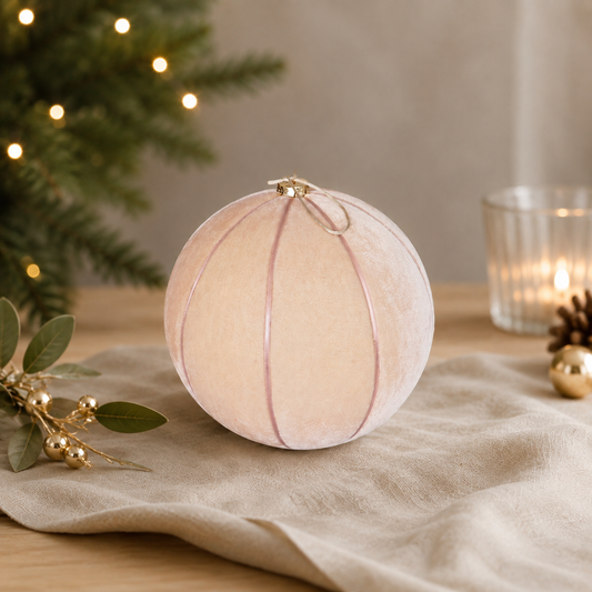 Bola de Terciopelo Beige