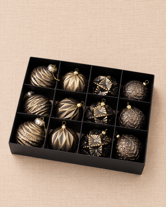Set de Esferas Atelier — Cobre 12 unid