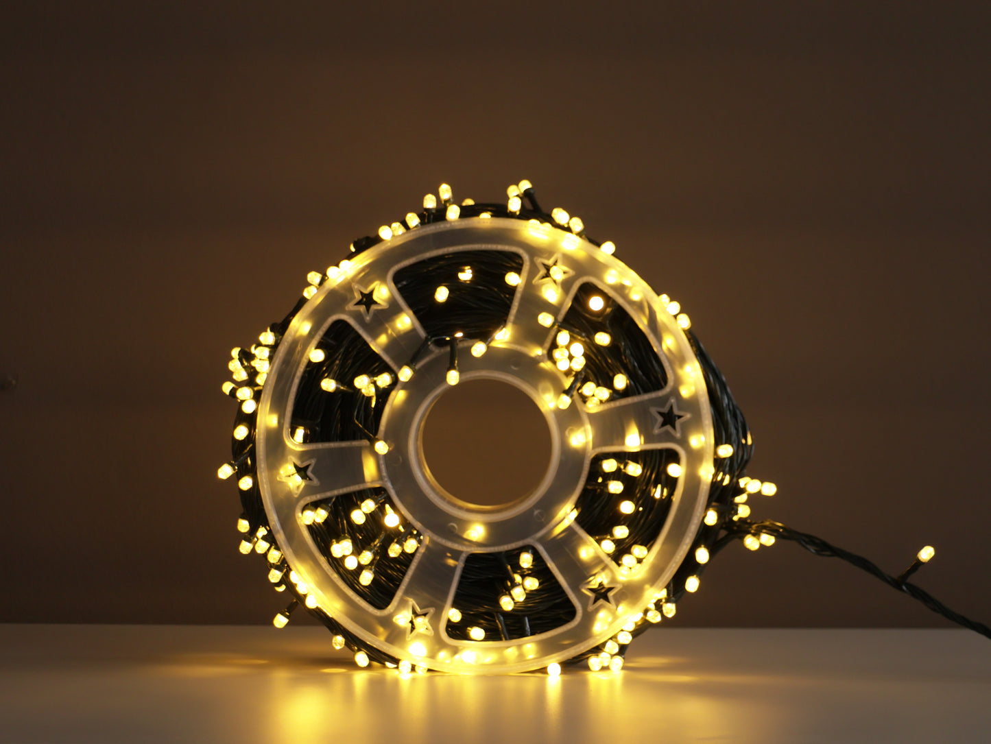 Extensión de 500 Luces LED Burbuja con Carrete – 50 Metros