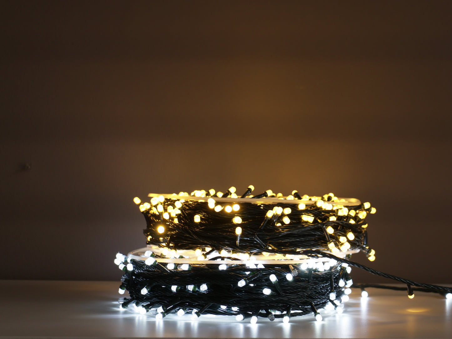 Extensión de 500 Luces LED Burbuja con Carrete – 50 Metros