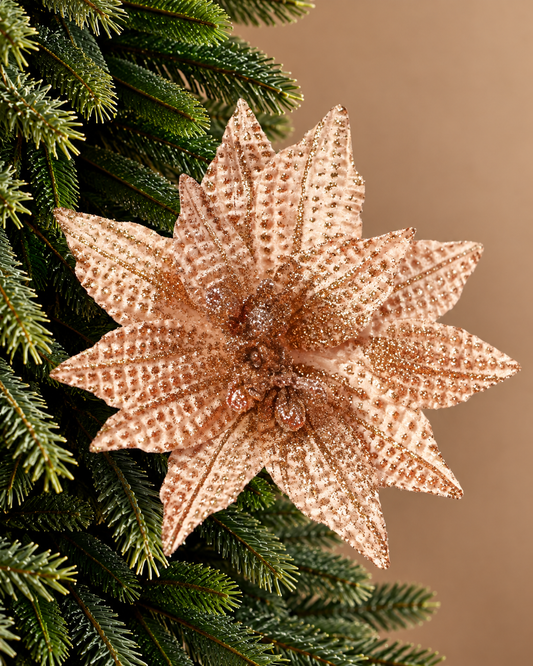 Poinsetia Bronce — 25 cm (10 pétalos) LY25-140